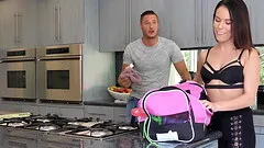 Hardcore butt sex session with stunning brunette Megan Rain