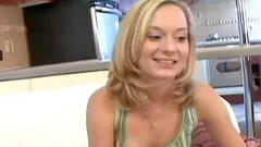 Check out this beautiful blonde teens belly piercing, small hooters and cameltoe panties