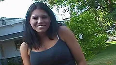 Gaping brunette cougar getting screwed hardcore in the car