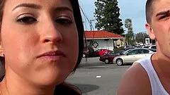 Cute girl Lizz Tayler's pussy penetrated by a cock and a sex toy