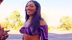 Nice ass Latina babe banged doggystyle in interracial porn