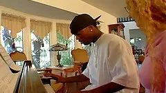 Anni blasted hardcore missionary in interracial porn