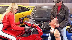 Nataly Dangelo is a biker girl who loves getting her face stuffed full of cock.