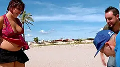 Curvy Ris Dar shaved pussy penetrated hardcore in close up