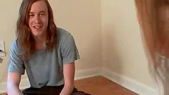 Pigtails Jones shaved pussy smashed hardcore in close up