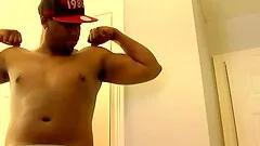 James gets his big black cock sucked off by an old guy