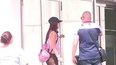 Lucia Nieto practices her reverse cowgirl ride skills on El Nerdy