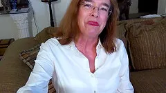 Grandma is masturbating her extremely hairy mature pussy with sex toys