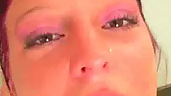 Redhead Slut Covered In Cum