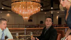 Dick craving maid Laura Crystal loves being a part of a threesome