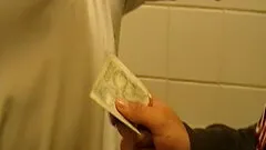 He cleans his car and in return has his throat cleaned with a cock