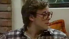 Guy with glasses gets lucky with a cock craving blonde chick