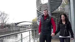 Brunette wife Jocelyne Black takes big black cock up her ass