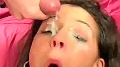 Cute Young Teen Covered In Cum