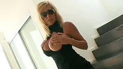 Gorgeous girl in glasses takes big black cock in this interracial clip