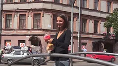 Foxy Di gets naked on a sofa for a pussy craving stallion