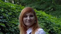 Jeny Smith shows her naked body for a stranger on the streets