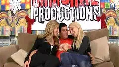 Blonde drilled using toy till squirting in group sex