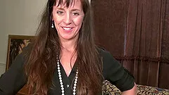 Horny mature lady Rose is stripping down showing off and toying