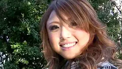 Naked Rino Mizusawa touching her cute beaver and playing naughtily