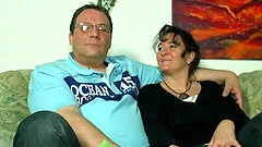 Alternative chick fucking two libidinous fellas shamelessly