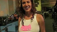 Fit babes sharing a long dong after a hard workout