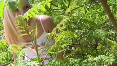 Great outdoor shagging affair with insatiable blonde Joleyn Burst