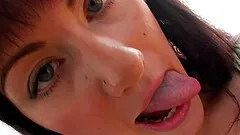 Bubbly solo model with big melons gets her anal spooked with a toy close up