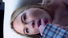 Brutal Ryan Madison fucking Alyssa Cole's throat showing no mercy