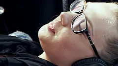 Elena Koshka is chick with glasses ready for an engorged dick