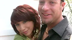 Filling her shaved tunnel of love makes her moaning loudly