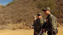 Kayla West gets naked for a horny soldier's fat boner