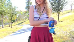 Amazing public nudity with beautiful naughty shameless Harley