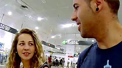 Tattooed long hair Africa smashed hardcore at the pool outdoor