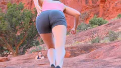 Shameless Saraya toying her slippery coochie in public nastily