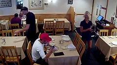 Fucking a ravishing blonde Katerina Kay in front of the hidden cam