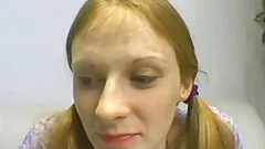 Double facial for a barely legal redhead Alison after wild facefucking