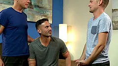 Hot ass gay awarding huge dick with superb blowjob