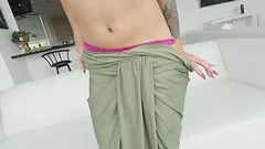 Blue-eyed beauty Zara Brooks likes a throbbing dick on her tongue