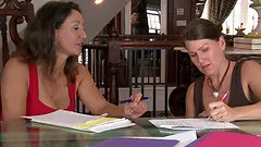 Persia Monir and Sadie Michaels gets naked and have passionate sex