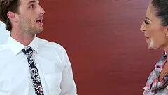 Painting with a beauty turns to rough and pleasurable dicking