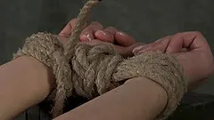 Slave getting drilled with toys in BDSM torture porn