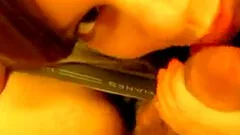 Submissive Young Cutie Sucking Cock In The Library