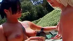 Sexy natural tits dame ravished hardcore in ffm porn outdoor