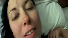 Slutty mom gives a double blowjob