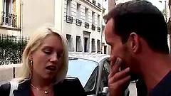 Beauty skinny french teen picked up for her first real anal sex casting