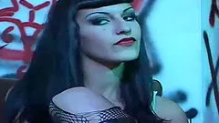 Punk chicks gets double teamed by long dongs and she is loving it