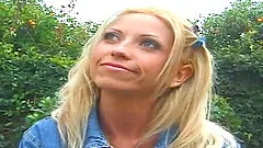 Naughty blonde wants to suck on her boyfriend's erected love rod