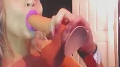 Stunning College Girl Masturbates Pussy And Ass