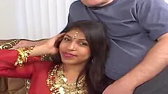 Indian beauty ravished by her new lover's massive boner